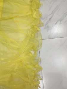 Karisma Kapoor Inspired Yellow-Blue Designer Gown