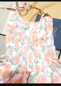 Floral Print Cotton Frock