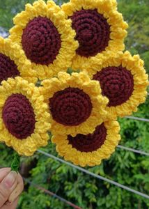 Crochet Sunflowers