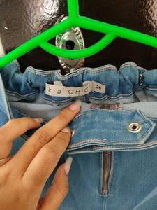 Denim High Waist Trandy Jeans