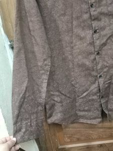 Stylish Floral Brown Shirt