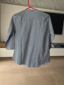 Patterned Button-Down Top