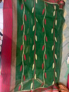 Very Rich Cotton With Embroidery Saree