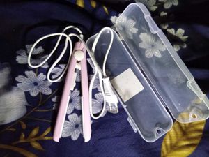 Mini Pink Hair Straightener