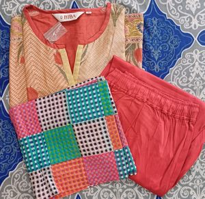 Biba Suit Set With Dupatta #biba #suit