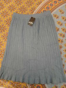 Pleated Knit Skirt with Tags
