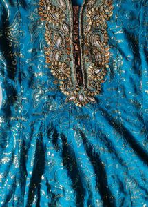 Sea Green Anarkali Designed Women's Kurta