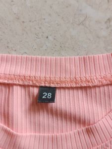 Girls' Pink Two-Piece Outfit