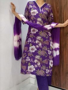 New Suit set In Purple Shade