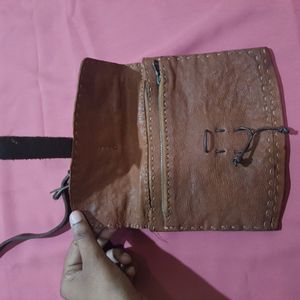 Vintage Leather Crossbody Bag