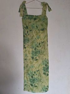 Green Floral Kurta With Pant