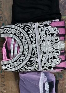 Pink &amp; Silver Embellished Dress