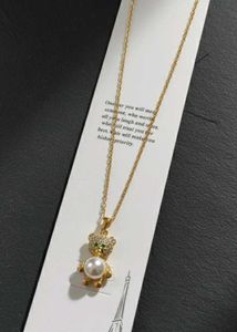 Cute Cat Pearl Necklace