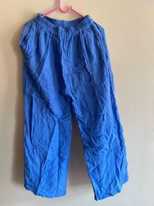 Blue Casual Pants