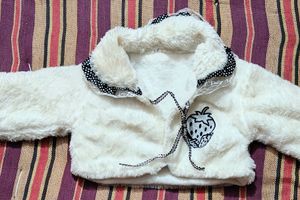 Furr Jacket For Girls 6-18 Months White