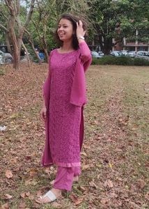 Stitched Boat Neck Suit