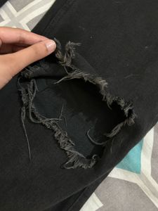 Ripped Flare Jeans
