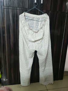 White Plazzo For Women