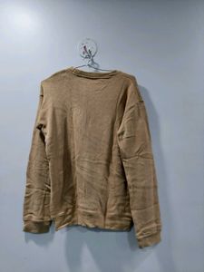 Beige Loose Sweatshirt