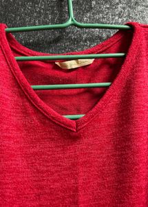 Red Casual Top