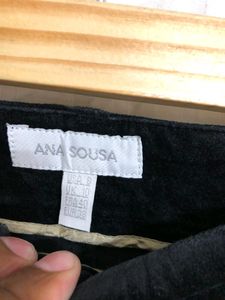 Ana Sousa Black Cotton Pants
