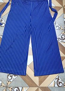 On Sale Stripped Blue And White Trouser Pant
