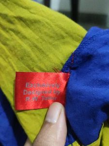 Blue Embroidered Dress