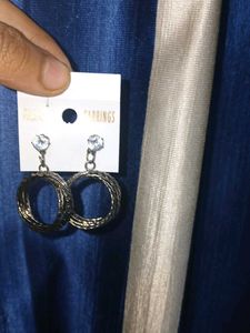 Statement Circle Earrings pair