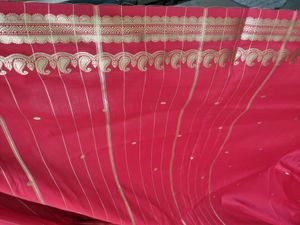 Red Saree  Simple