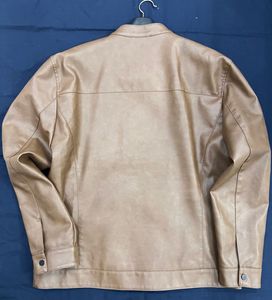 Stylish Brown Faux Leather Jacket