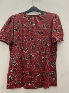 Maroon Printed Top