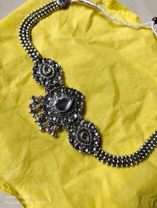 Oxidized Silver Necklace &amp; Earring Set😍😍