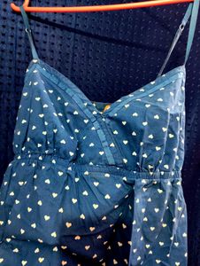 cute heart patterned dress🩵