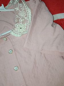 Beautiful Peach Crop Shirt