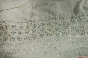 Wedding Season Silver work  New Shaded Saree