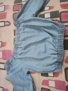 Womens Party Wear Fashionable Denim crop Top