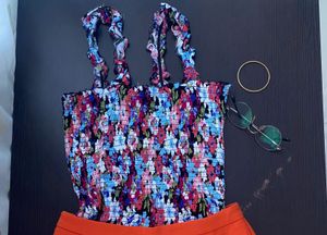 Floral Print Top(stretchable)