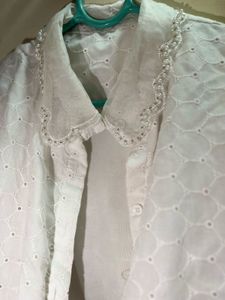 Korean Beaded Neck Top