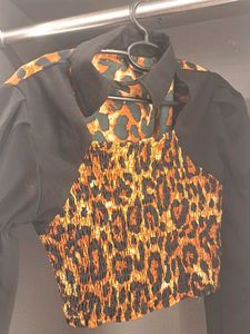 Funky Leopard Print Top