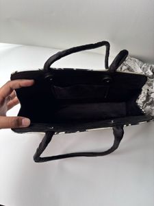 Black Sequin Handbag