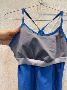Blue Racerback Tank Top