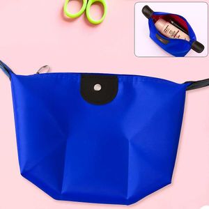 Blue And Maroon Waterproof Makeup Pouch