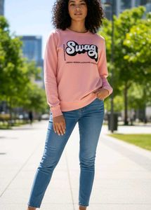 Stylish Pink Swag Sweatshirt