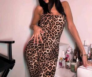 Brand New (Newme) Brown Leopard Print Mini Dress