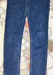 High Waist Blue Denim