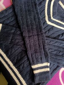 Striped Navy Blue Sweater