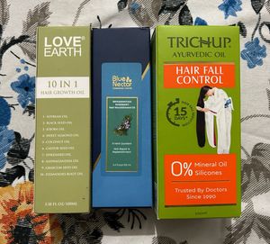 Combo of 3 Hair Oils | Unused | ₹699 Only