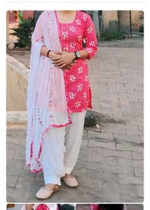 Pink Patiyala Suit