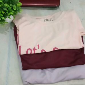3 tshirt combo ✨ with mini surprise gift ❤️