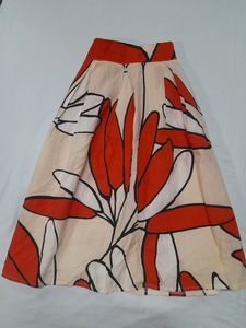 Abstract Print Skirt